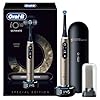 Oral-B iO10 Spazzolino Elettrico Lunar Gold, Spazzolino Elettrico Oral B, Testina Ultimate Clean, Caricatore Magnetico, Custodia da Viaggio, Supporto Igienico per Testine, Pulizia Denti