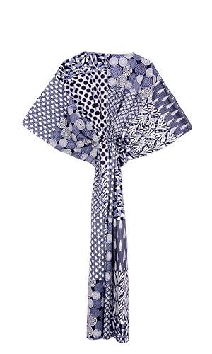 100% Cotton Kaftan Dress Tunic Long Maxi Kimono Gown Swimsuit Coverup 2025 Summer Bathing Suit Caftan Maxi Dress Loungewear