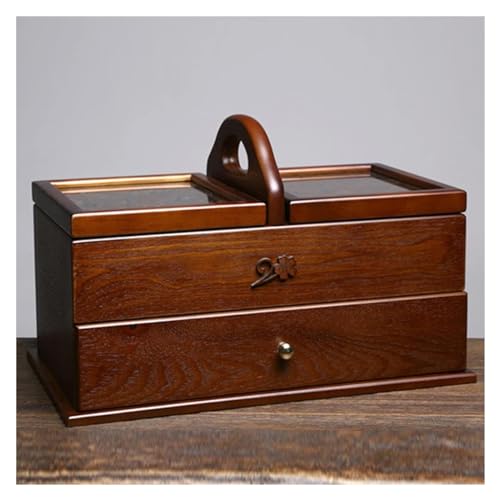 Grands paniers à couture en bois pour organiser votre atelier créatif à la maison
