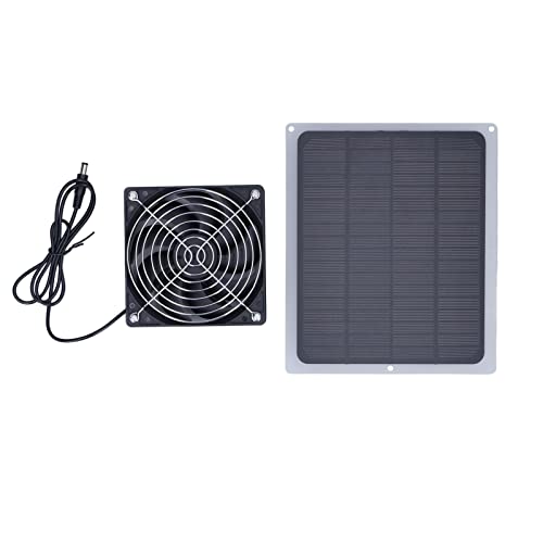 Solarpanel-Ventilator für Gewächshaus, 6 W, mit Schutznetz, Wasserdicht, für Außenbereich, Hühnerstall
