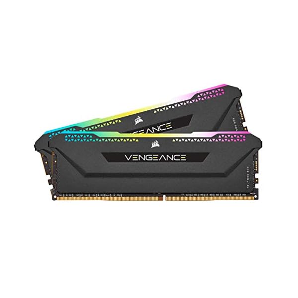 CORSAIR Vengeance RGB Pro SL 32GB (2x16GB) DDR4 3600 (PC4-28800) C18 1.35V Módulos de Memoria de Alto Rendimiento Optimizados para AMD Ryzen - Negro