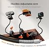 K&F CONCEPT Gooseneck Mount for Camera Webcam Phone, Camera Mount Clamp with Action Cam Adapter & Phone Holder, Action Camera Mount Compatible with GoPro Hero 13/12/11, Osmo Action 5/4/3, Insta360 X5 #1