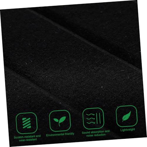 Paneles acústicos de fieltro de fibra de poliéster 6 pcs con diseño de rayas verticales para absorción de sonido miniatura 7