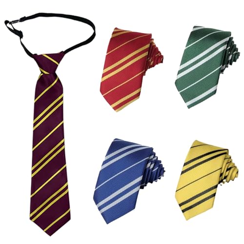 ZXTGBQ - Lote de 5 corbatas tejidas, accesorio para corbatas de fiesta, kit de disfraz, disfraces de Halloween, carnaval, Navidad, día mundial del libro de brujo