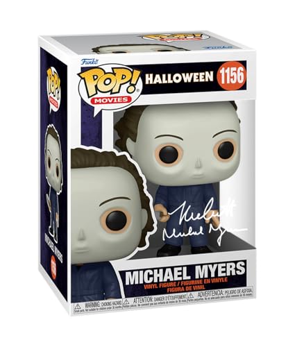 Nick Castle Michael Myers 1156 Halloween Facsimile Signed Reprint Laser Autographed Funko POP! Movies Figurine with Protector Case
