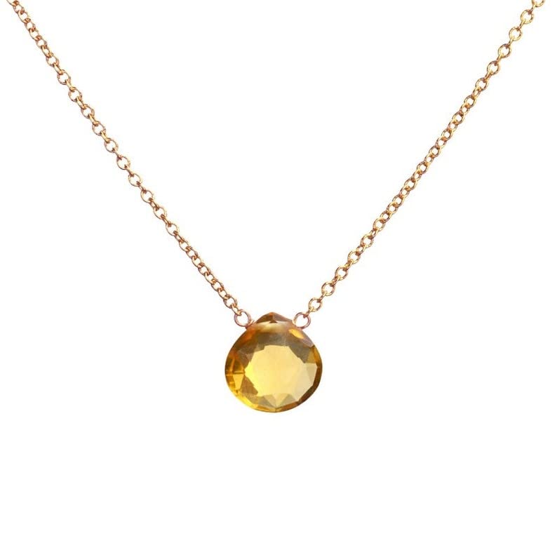 LKBEADS 17 inch long necklace of citrine 10x10mm heart shape Faceted cut Yellow color beads with 925 sterling silver gold plated chain necklace for women, girls & teens. #GCNK-078 (B0B8T36HXC) Amazon Price History, Amazon Price Tracker
