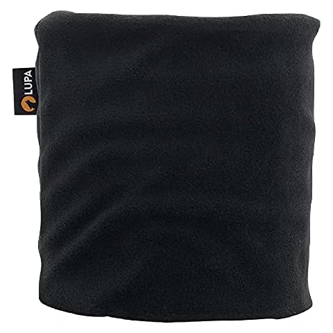 Lupa Kids Handmade Double-Layer Fleece Neck Warmer - Kids Neck Warmer for Boys & Girls - Fleece Neck Gaiter for Winter (Black, Small (2-6)) Cover