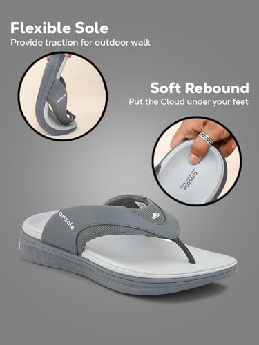 Image of Lightweight Comfort Summer Trendy Premium Stylish Black Flip Flops For Men