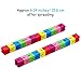 Boao 9 Pieces Fidget Puzzle Wooden Fidget Toy Twist and Lock Sensory Blocks Mini Wooden Flexible Puzzles Stretchable for Boys and Girls Party Favors