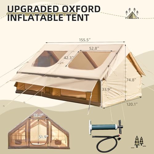 Carpa inflable YOLENY 13x10 FT para camping 6-8 personas miniatura 2