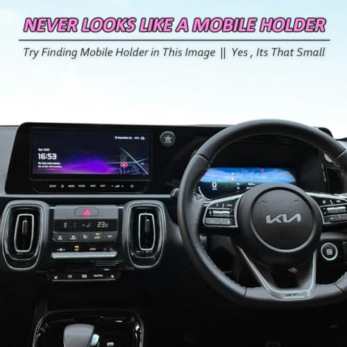 Image of Blackstar Spiro Mag : Magnetic Mobile Phone Holder for Car Dashboard /Bike with 540 Angle Rotation - Phone Mount Stand with Strong & Safe Magnets - Compatible with All Mobiles (MAGSAFE Incompatible)