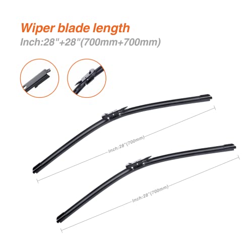 Wowiper PINCH TAB 28 28 Wiper Blades 28 Inch + 28 Inch Automotive Replacement Windshield Wiper Blades thumb #3