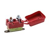 ZOOKOTO 12V 30A Auto Circuit Breaker Automatic Reset Fuse Stud Bolt with Plastic Cover 30 Amp