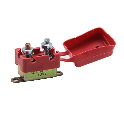 Zookoto 12V 30A Auto Circuit Breaker Automatic Reset Fuse Stud Bolt With Plastic Cover 30 Amp #TOP24