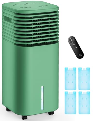 Image of 4-IN-1 Portable Air Conditioners, Evaporative Air Cooler w /4 Modes & 3 Speeds, 15H Timer for Smart Auto-off, 2-Gal Tank for 20H Cooling,17FT Remote,No Hose Needed - Bronze