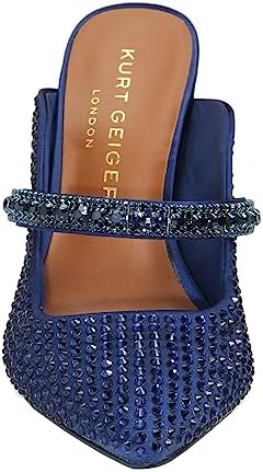 Kurt Geiger London Womens Duke Drench Slip On Dressy Heels Blue 7 Medium (B,M) | Image 4