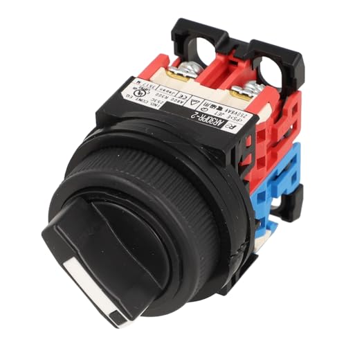 FUJI Electric AR30PR-211B KNOB, AR30 Series, SELECTOR Switch, Black, 1NO/1NC, MAINTAINED, 2 Position