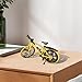 Risopen 1:8 Scale Die-Cast Alloy Mini Road Bike Bicycle Model Toy Finger BMX Toy Desktop Decoration Crafts for Cycling Lovers (Yellow)