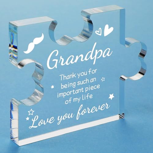 Image of Heart shaped plaque gift (Grandpa)