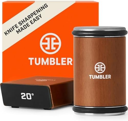 Rolling Knife Sharpener - Knife Sharpening Made Easy - Rolling Knife Sharpening System for Kitchen Knives - Knife Sharpener Kit Offers 15 & 20 Degree Sharpening