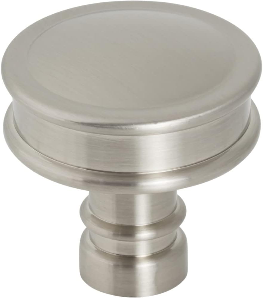 Top Knobs Cranford Knob 1 1/4 Inch Brushed Satin Nickel