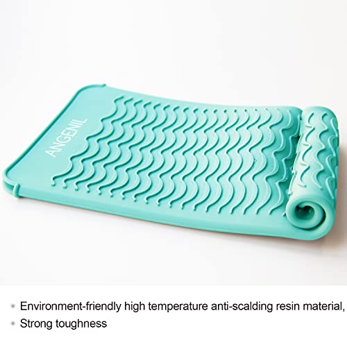 Image of ANGENIL Professional Heat Resistant Silicone Pouch for Cordless Flat Iron and Curlers in One, Hair Dryer, Hair Dryer, Curling Iron Clips, Gifts for Women