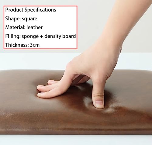 Coussin de chaise carré en cuir éponge 45cm imperméable pour tabouret