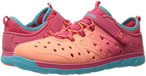 Stride Rite Made 2 Play Phibian Sneaker Sandal Water Shoe @@ Coral/Turquoise@@ 4 M US Big Kid | Image 5