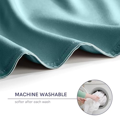 Image of YnM Cooling Duvet Cover for Weighted Blankets with 16 Strings (Sea Grass, 60 inchx80 inch)