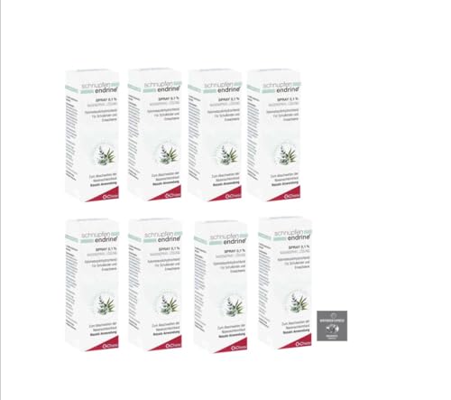 Schnupfen Endrine Nasenspray Set mit 8 x 10 ml inkl. Kleiner Handseife von Apothekenexpress