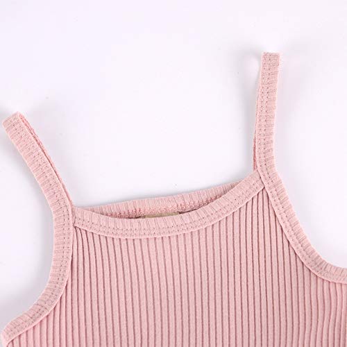 Toddler Baby Girls Tutu Dress Infant Ribbed Sleeveless Tulle Sundress Soft Fluffy Bubble Party Princess Dresses4