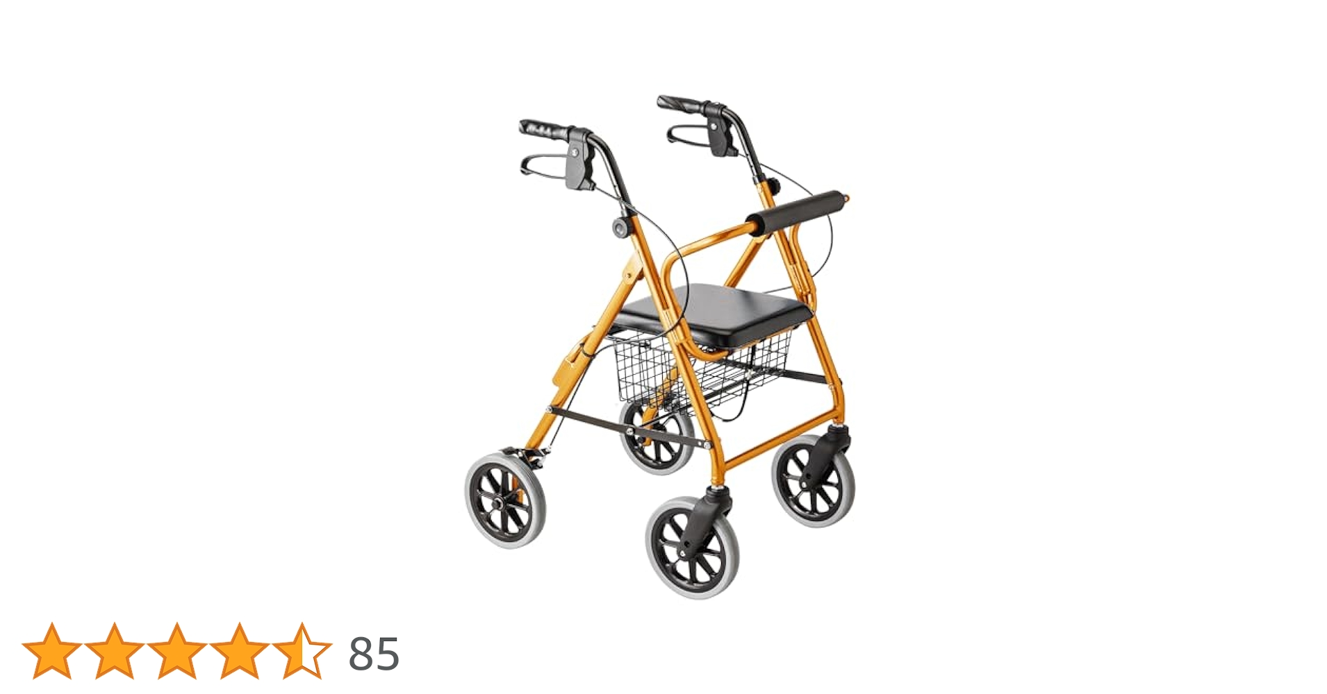 竹虎　歩行車　ハッピーⅡNB ハッピーII NB オレンジメタリック ｜ シルバーカー・歩行器