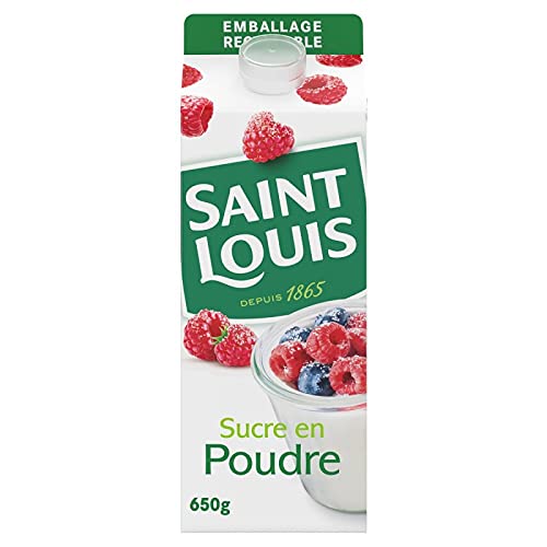 SAINT LOUIS | Sucre En Poudre 650G | Lot De (3) | livraison offerte