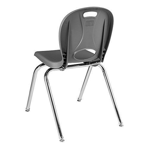 Image of Learniture LNT-116-CSW-GT Learniture Structure Series School Chairs for Classroom, 16 inch Seat Height, Graphite, Pack of 4