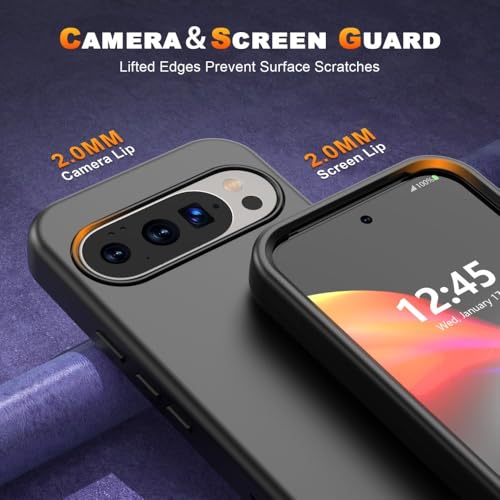 Coque Google Pixel 10 Pro 5G anti choc silicone bleu foncé - 3