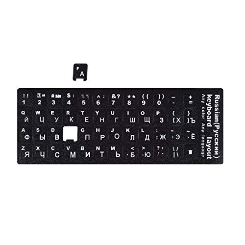 2-Pack de Pegatinas para Teclado Ruso - Letras Cirílicas miniatura 3