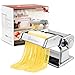 Sailnovo Pasta Maker Machine, 180 Roller Pasta Maker, 9 Adjustable Thickness Settings 2-in-1 Noodles Maker with Rollers and Cutter, Perfect for Spaghetti, Fettuccini, Lasagna or Dumpling Skin Silver