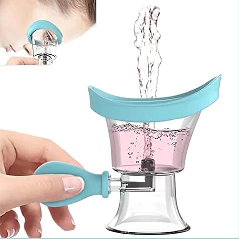 AXLOFO® Eye Wash Cup, Eye Wash Bath Kit (Eye Drop Guide/Wash Cup), Silicone Eye Cup for Effective Eye Cleansing, Soothing Tired Eyes (1) Cover