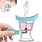 AXLOFO® Eye Wash Cup, Eye Wash Bath Kit (Eye Drop Guide/Wash Cup), Silicone Eye Cup for Effective Eye Cleansing, Soothing Tired Eyes (Blue-1)
