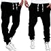 Produktbild Herren Sporthose Hevoiok Laufen Hosen Fashion Freizeit Men Kleidung Casual Elastisches Fitnesstraining Hose Jogginghose Trousers mit Tunnelzug (Schwarzer, L)