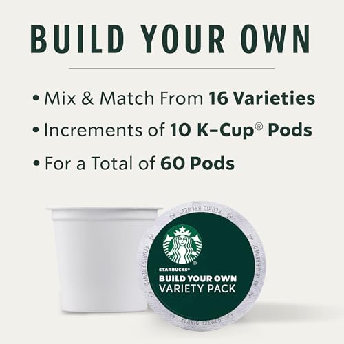 Image of Starbucks K-Cup Coffee Pods, Custom Build Your Own Variety Pack, 60 Pods​