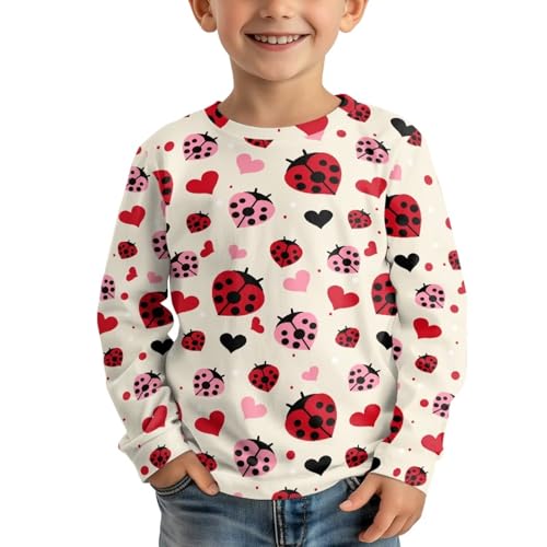 Image of Long Sleeve Shirts for Girls Winter Tops 3-16t Cartoon T Shirts for Fall Clothes