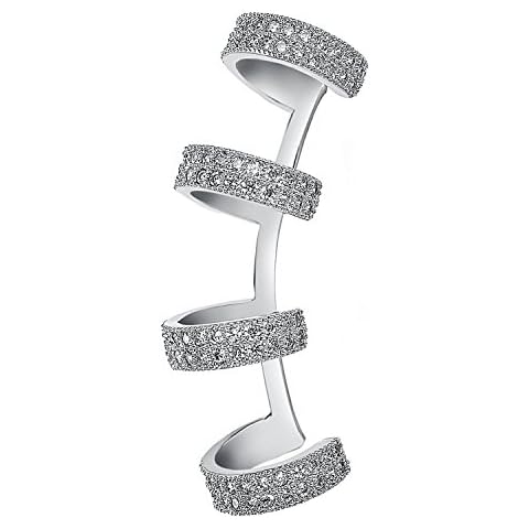 Yoursfs Adjustable Crystal Ear Cuff Cover