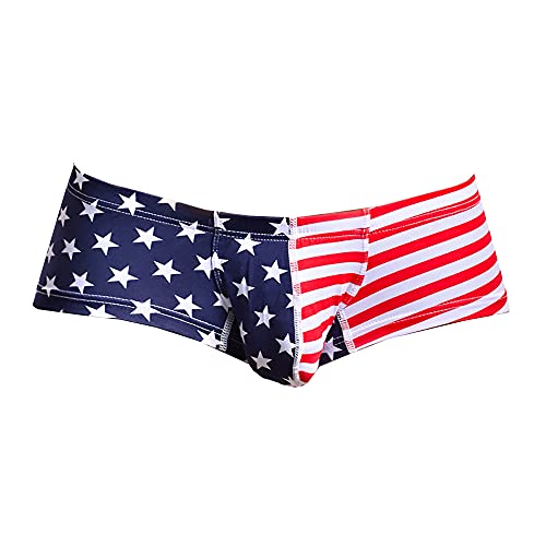 USA American Flag Cotton Boxers Briefs Soft Underwear Panties2