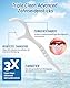 Zahnseide Stick 400 Stück 3X Zahnreinigung Zahnseide Dental Floss Sticks Zahnpflege 3in1 Zahnseide Zahnstocher Zungenschaber gegen schlechten Atem & zur Entfernung von Plaque/Speiseresten