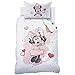 CTI Minnie Bettwäsche für Mädchen in Rosa ☆ Disney Minnie mit Schmetterling - 1 Kissenbezug 40x60 + 1 Bettbezug 100x135 cm nie zu günstig Kaufen-CTI Minnie Bettwäsche für Mädchen in Rosa ☆ Disney Minnie mit Schmetterling - 1 Kissenbezug 40x60 + 1 Bettbezug 100x135 cm