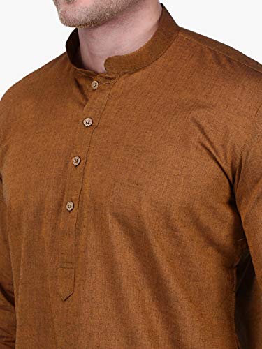 Image of Rajubhai Hargovindas Men Pure Cotton Solid Long Kurta