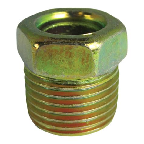 Sherco-Auto Standard Steel Invert Flare Tube Nut - 3/8" x 5/8" - 18 TPI - 10 Pack