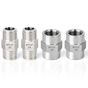 TAISHER 304 Edelstahl 3/8 NPT Nippel