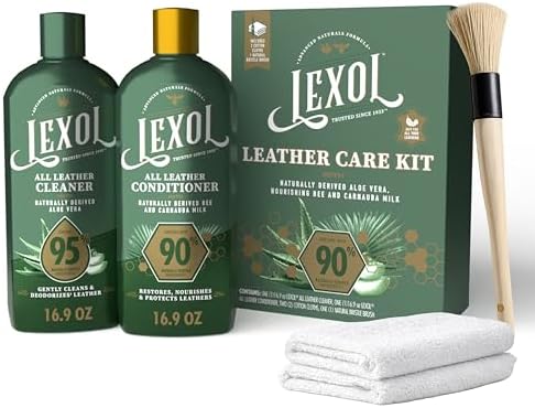 Lexol Advanced Naturals Leather Care Kit with All Leather Cleaner...